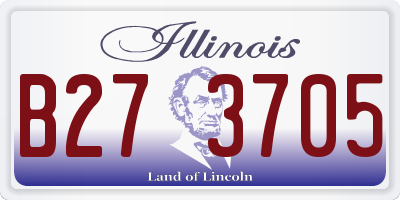 IL license plate B273705