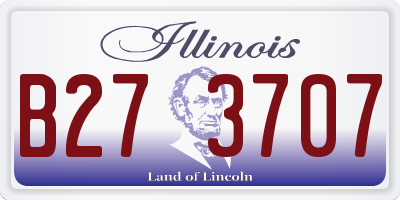 IL license plate B273707
