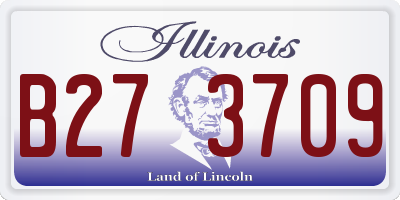 IL license plate B273709