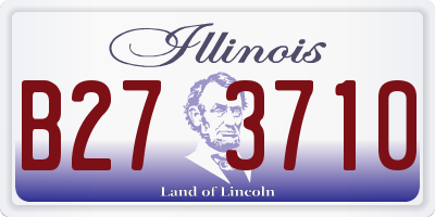 IL license plate B273710