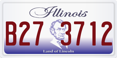 IL license plate B273712