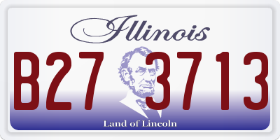 IL license plate B273713