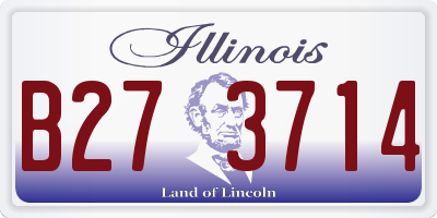 IL license plate B273714