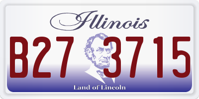 IL license plate B273715