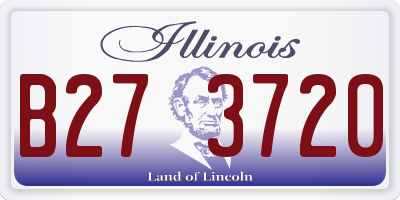 IL license plate B273720