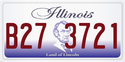 IL license plate B273721