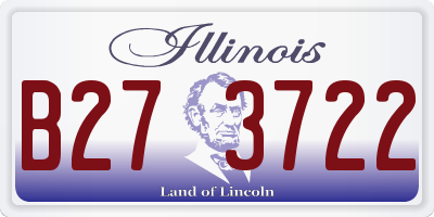 IL license plate B273722