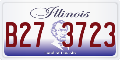 IL license plate B273723
