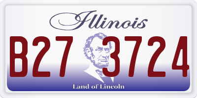 IL license plate B273724