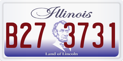 IL license plate B273731