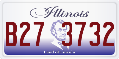 IL license plate B273732