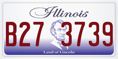IL license plate B273739