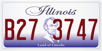 IL license plate B273747