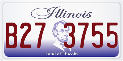 IL license plate B273755