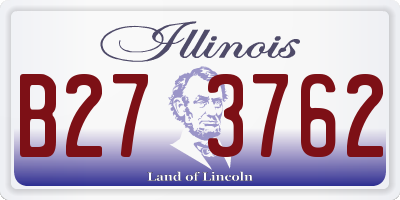IL license plate B273762