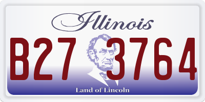IL license plate B273764