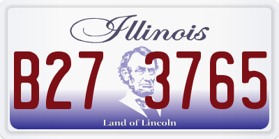 IL license plate B273765