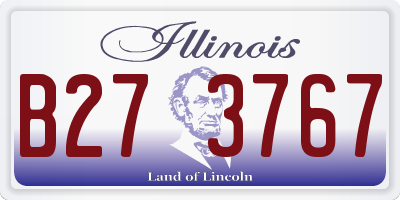 IL license plate B273767