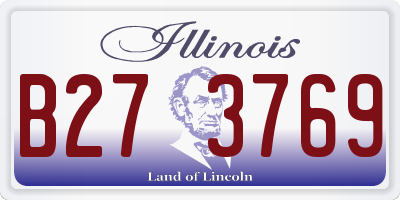 IL license plate B273769