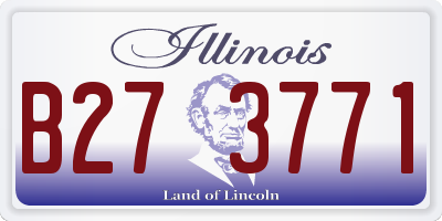 IL license plate B273771