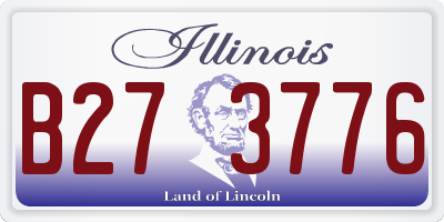 IL license plate B273776