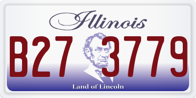 IL license plate B273779