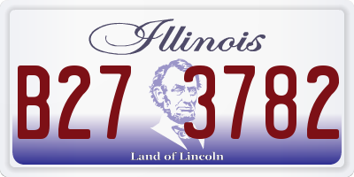 IL license plate B273782