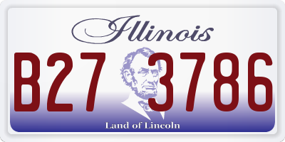 IL license plate B273786