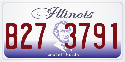 IL license plate B273791
