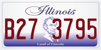 IL license plate B273795