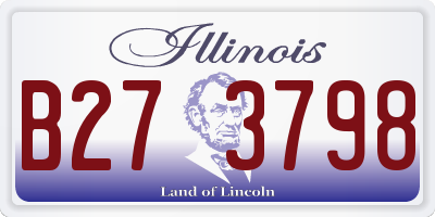IL license plate B273798