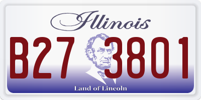 IL license plate B273801