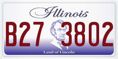 IL license plate B273802