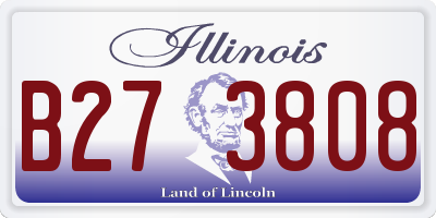 IL license plate B273808