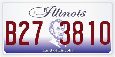 IL license plate B273810