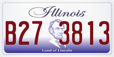 IL license plate B273813