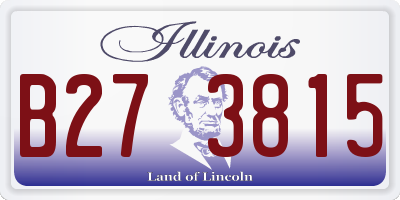 IL license plate B273815