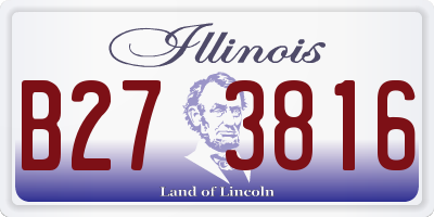 IL license plate B273816