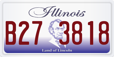 IL license plate B273818