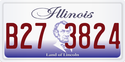 IL license plate B273824