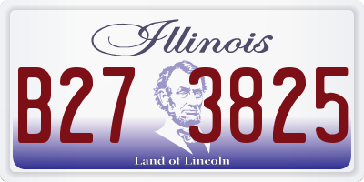 IL license plate B273825