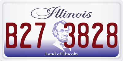 IL license plate B273828