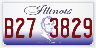 IL license plate B273829