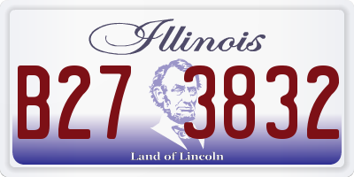 IL license plate B273832