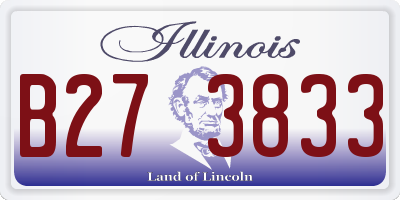 IL license plate B273833