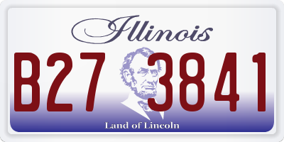 IL license plate B273841