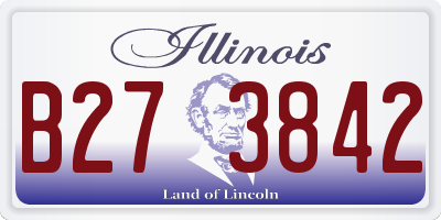IL license plate B273842