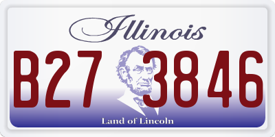 IL license plate B273846