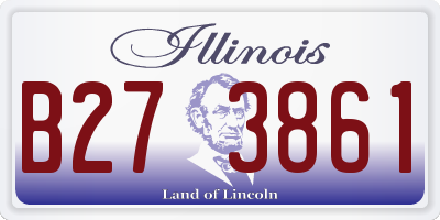 IL license plate B273861
