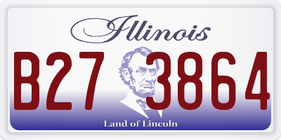 IL license plate B273864